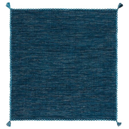 Safavieh 5 x 5 ft. Montauk 150M Hand Loomed Square Area Rug Blue & Black MTK150M-5SQ